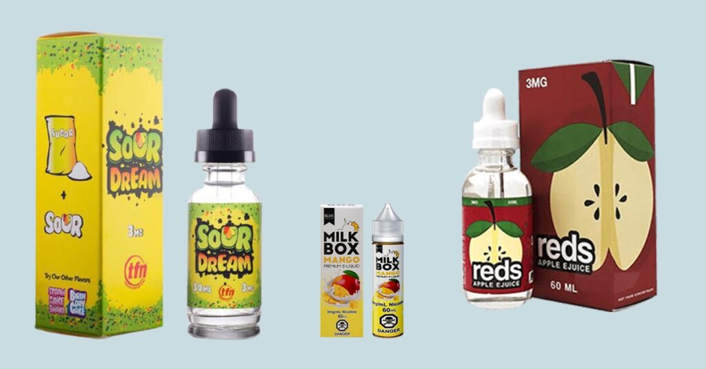  E Juice packaging boxes